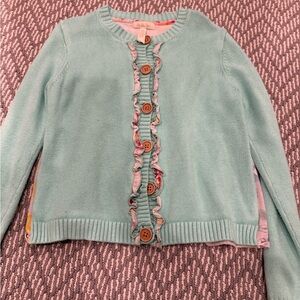 Matilda Jane Mint Green floral Cardigan Sweater